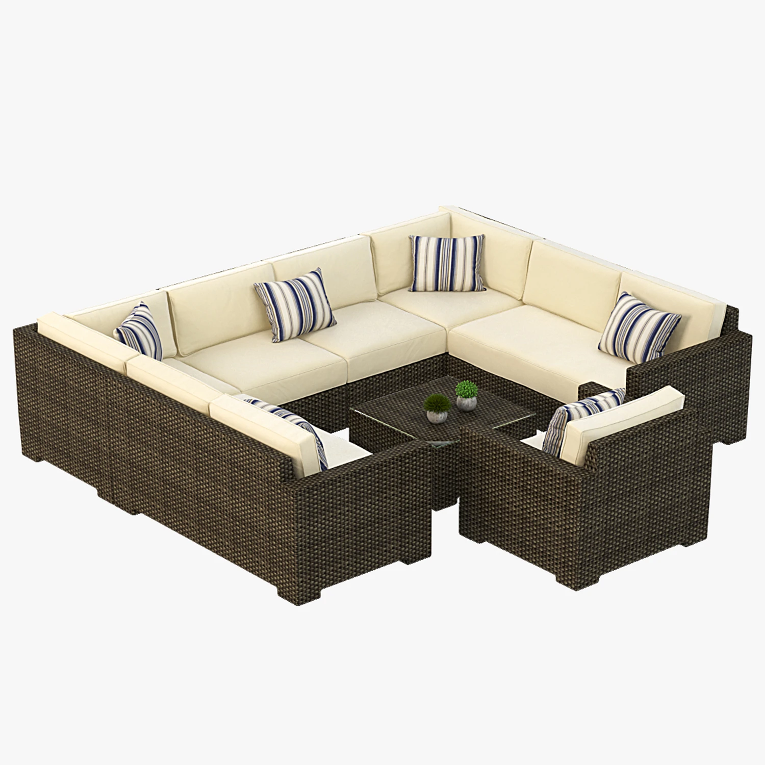 Crate and Barrel Sofa Collection 01 3D Model_09